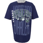 NHL (The Game) - Hartford Whalers Spell-Out T-Shirt 1993 X-Large Vintage Retro Hockey