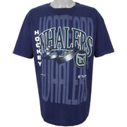 NHL (The Game) - Hartford Whalers Spell-Out T-Shirt 1993 X-Large Vintage Retro Hockey