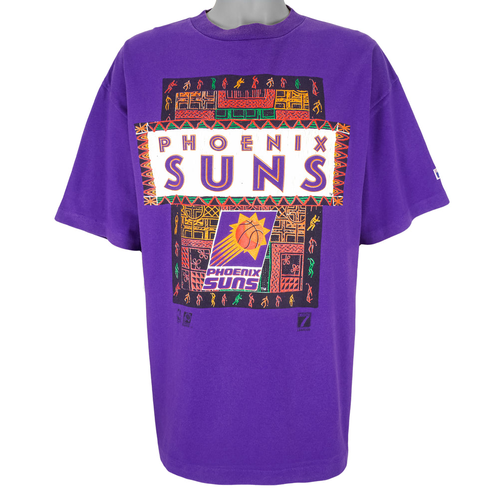 NBA (Logo 7) - Phoenix Suns Spell-Out T-Shirt 1990s XX-Large Vintage Retro Basketball