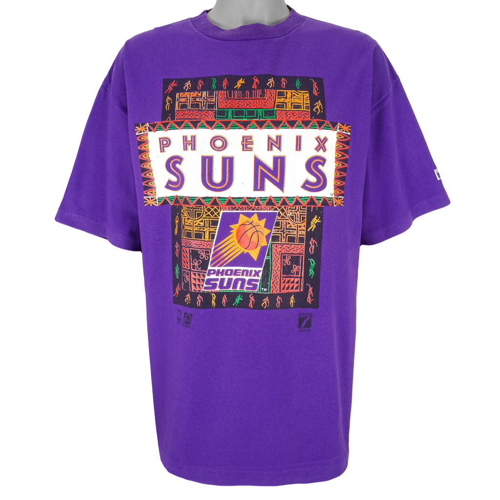 NBA (Logo 7) - Phoenix Suns Spell-Out T-Shirt 1990s XX-Large Vintage Retro Basketball