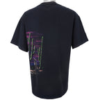 Vintage (Hazelwood) - Black Wolf Big Printed T-Shirt 1990s X-Large Vintage Retro