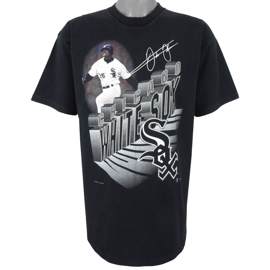 MLB (Joy Athletic) - Chicago White Sox, Frank Thomas Big Logo T-Shirt 1997 X-Large Vintage Retro Baseball