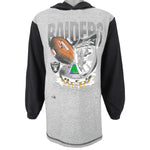NFL (Signal Sports) - Oakland Raiders Spell-Out Hooded Sweatshirt 1994 Large Vintage Retro Football