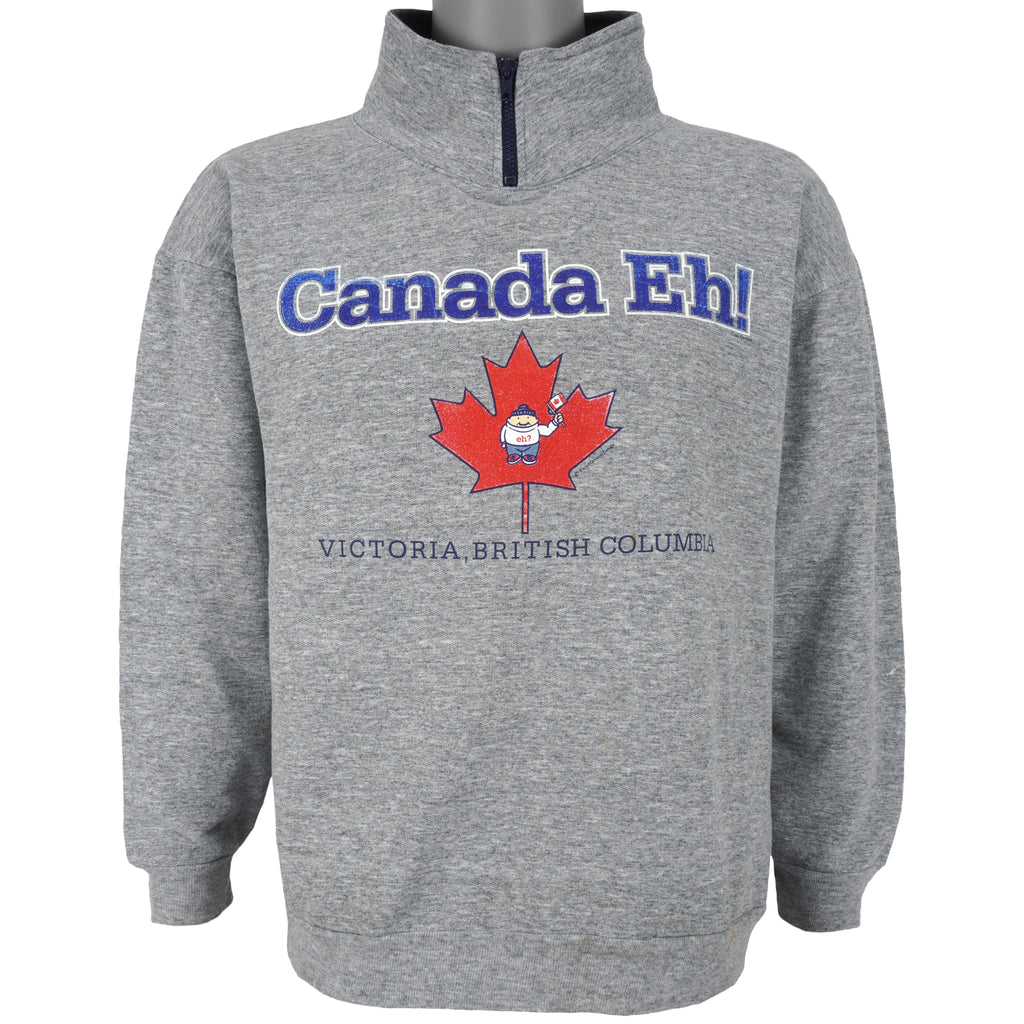 Vintage (Completely Canadian) - Grey Canada, Victoria British Columbia Sweatshirt 1990s Small Vintage Retro