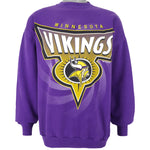 NFL (Logo 7) - Minnesota Vikings Crew Neck Sweatshirt 1995 X-Large Vintage Retro Football