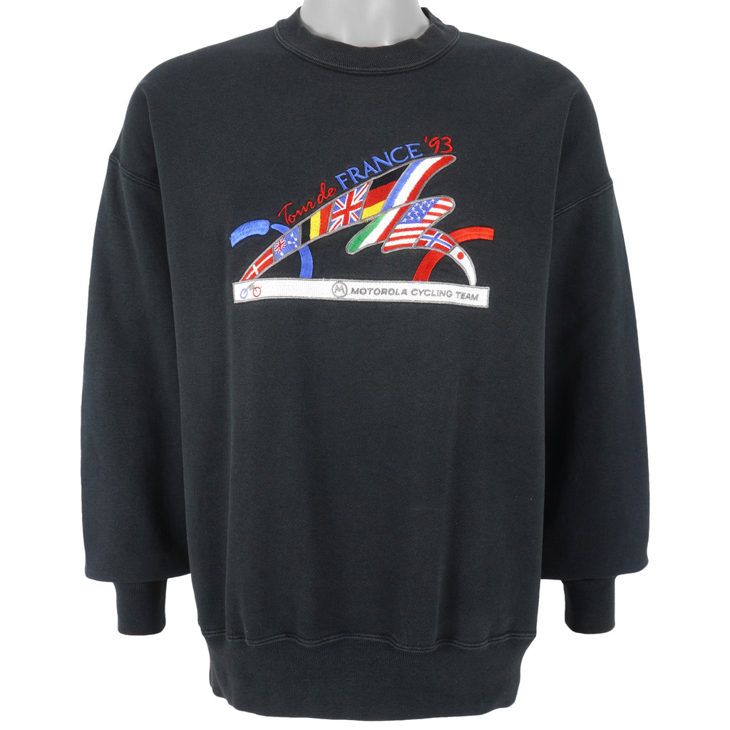Vintage (Jerzees) - Tour De France  Crew Neck Sweatshirt 1993 X-Large Vintage Retro