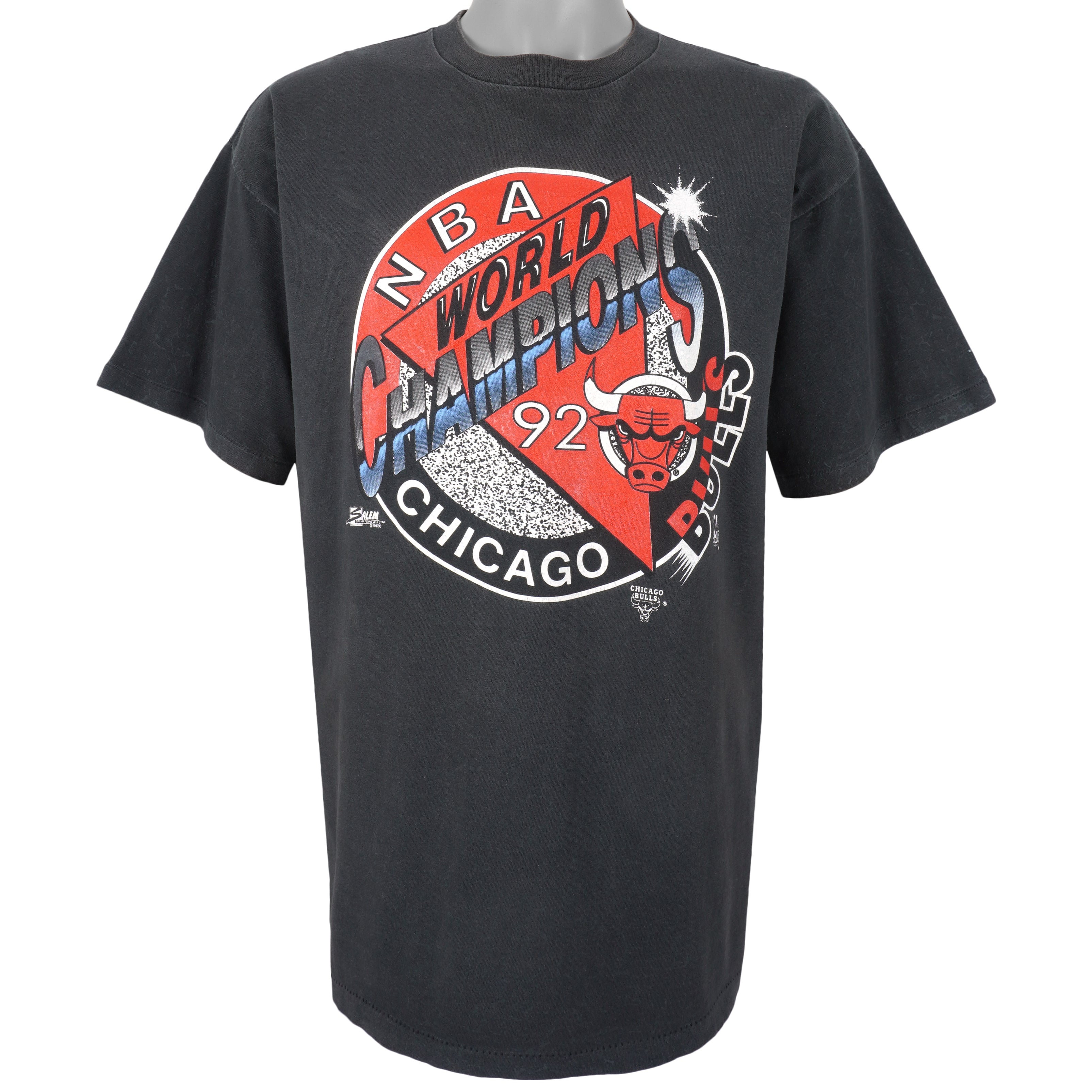 NBA (Salem) - Chicago Bulls, World Champions T-Shirt 1992 X-Large Vintage Retro Basketball