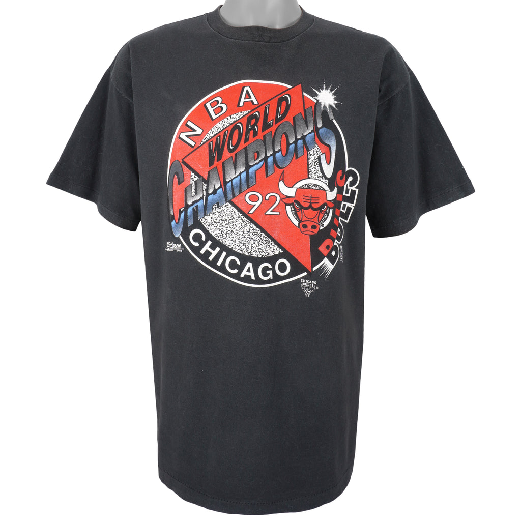 NBA (Salem) - Chicago Bulls, World Champions T-Shirt 1992 X-Large Vintage Retro Basketball