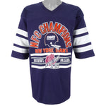 NFL (Logo 7) - New York Giants Spell-Out Football Jersey 1986 X-Large Vintage Retro Football