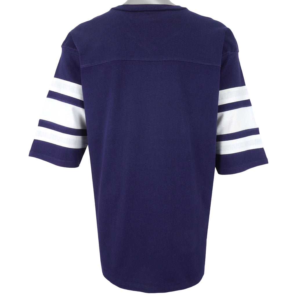 NFL (Logo 7) - New York Giants Spell-Out Football Jersey 1986 X-Large Vintage Retro Football