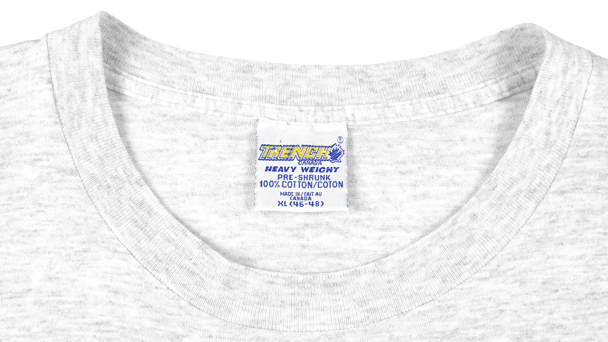 NHL (Trench) - Vancouver Canucks Spell-Out T-Shirt 1994 X-Large Vintage Retro Hockey