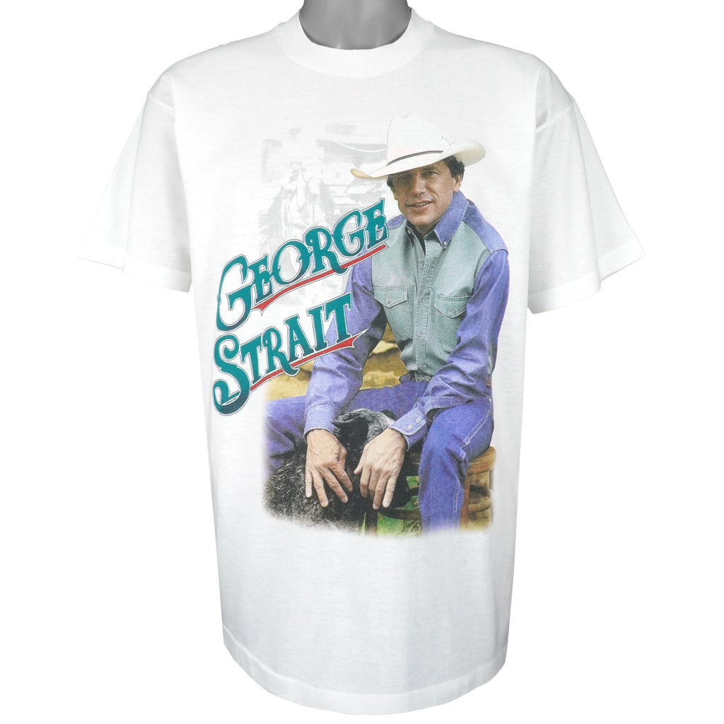 Vintage - George Strait In Concert T-Shirt 1990s X-Large Vintage Retro