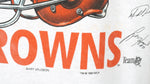 NFL (Tultex) - Cleveland Browns, Team Autographed Spell-Out T-Shirt 1995 X-Large Vintage Retro Football