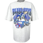 MLB (Ravens Athletic) - Toronto Blue Jays Spell-Out T-Shirt 1997 XX-Large Vintage Retro Baseball