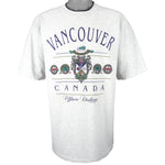 Vintage (Waves) - Vancouver, Canada Spell-Out T-Shirt 1993 Large Vintage Retro