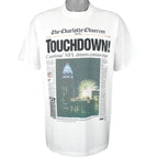 NFL (Jerzees) - Carolina Panthers, Touchdown! Spell-Out T-Shirt 1993 X-Large Vintage Retro Football