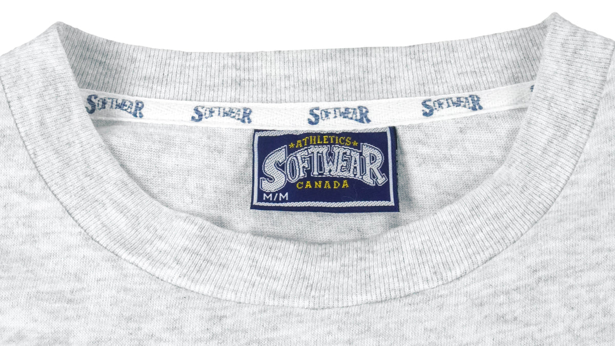 MLB (Softwear) - Toronto Blue Jays Spell-Out T-Shirt 1992 Medium Vintage Retro Baseball