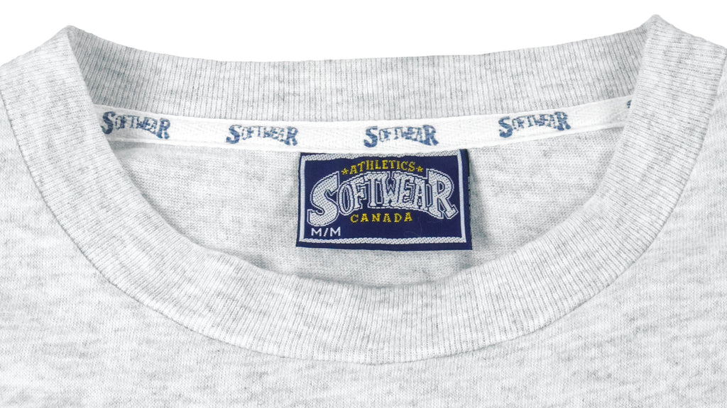 MLB (Softwear) - Toronto Blue Jays Spell-Out T-Shirt 1992 Medium Vintage Retro Baseball