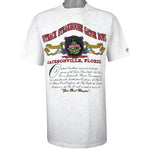 NCAA (Nutmeg) - Gator Bowl, Champions T-Shirt 1990s X-Large Vintage Retro Football College