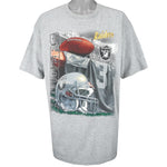 NFL (Lee) - Oakland Raiders Spell-Out T-Shirt 1996 XX-Large Vintage Retro Football