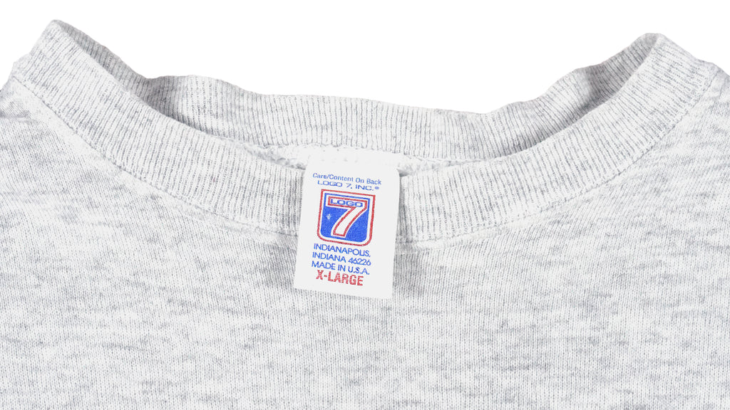 NHL (Logo 7) - Colorado Avalanche Spell-Out Crew Neck Sweatshirt 1990s X-Large Vintage Retro Hockey
