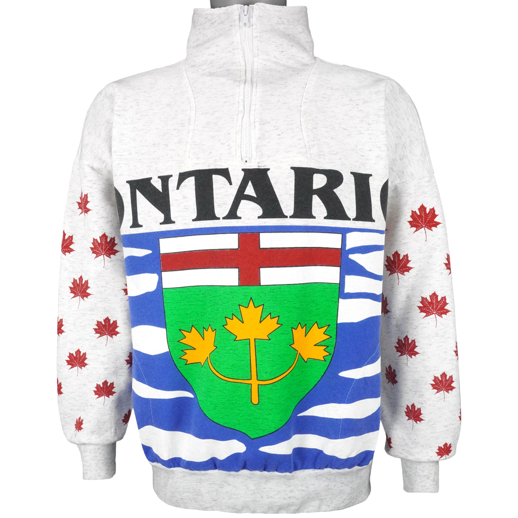 Vintage (Oceanic) - Ontario Crew Neck Sweatshirt 1990s Medium Vintage Retro