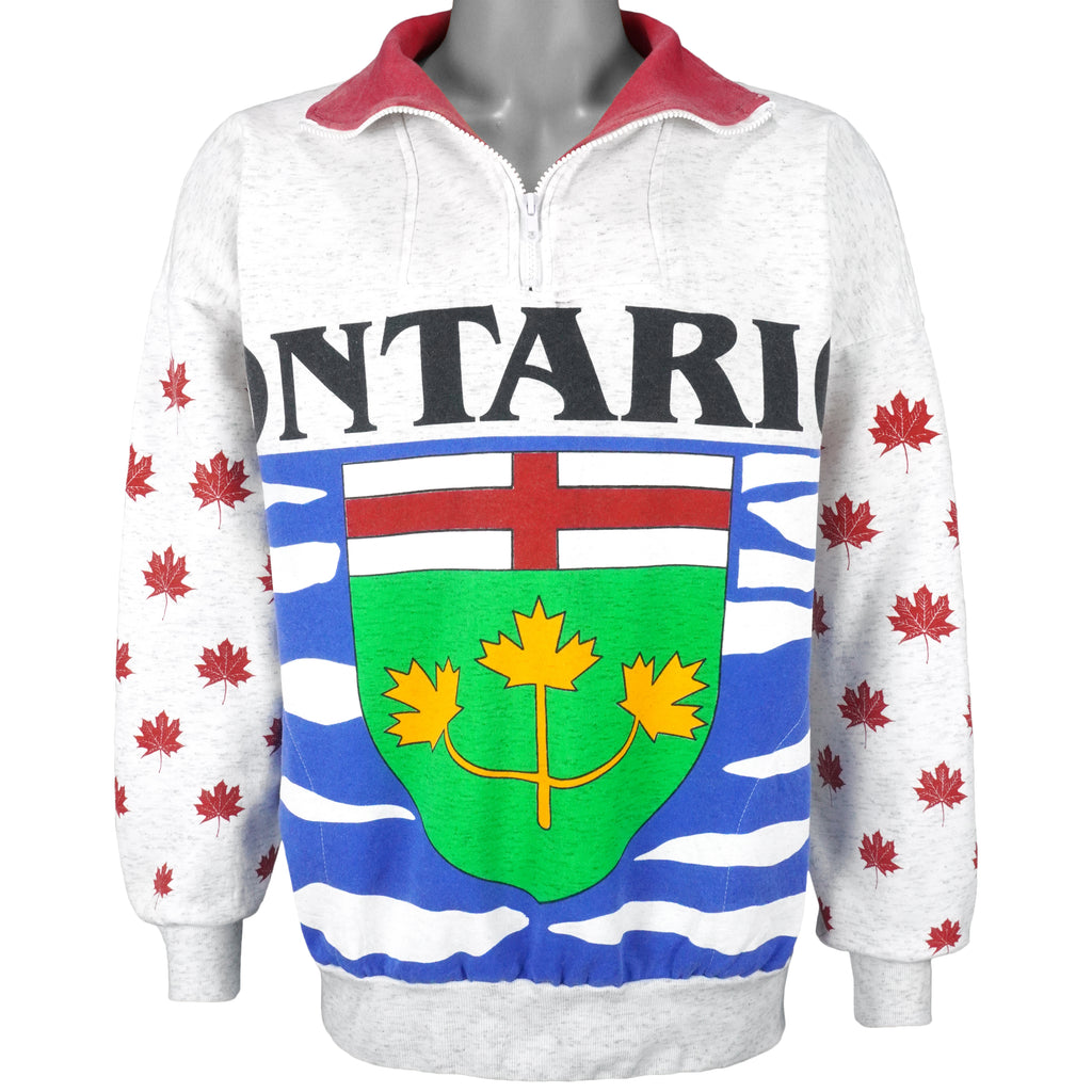 Vintage (Oceanic) - Ontario Crew Neck Sweatshirt 1990s Medium Vintage Retro