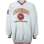 NFL (Lee) - San Francisco 49ers Spell-Out Sweatshirt 1990s X-Large Vintage Retro Football