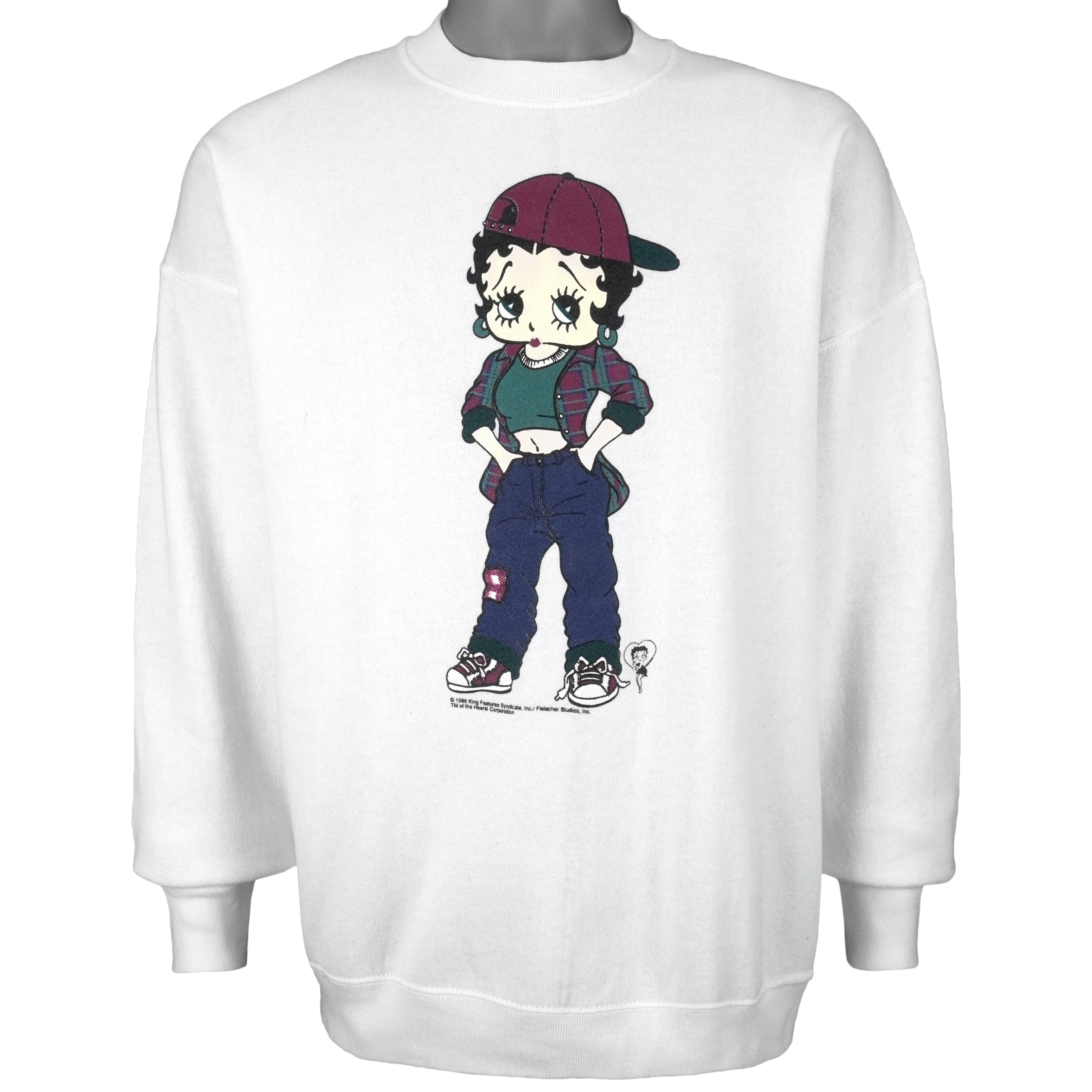 Vintage - Betty Boop Crew Neck Deadstock Sweatshirt 1996 X-Large Vintage Retro
