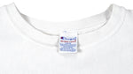 Champion - White Crew Neck Reverse Weave Sweatshirt 1990s Large Vintage Retro
