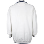 Looney Tunes - Taz 1/4 Zip Spell-Out Sweatshirt 1990s Large Vintage Retro