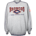NFL (Lee) - Denver Broncos Spell-Out Sweatshirt 1990s X-Large Vintage Retro Football