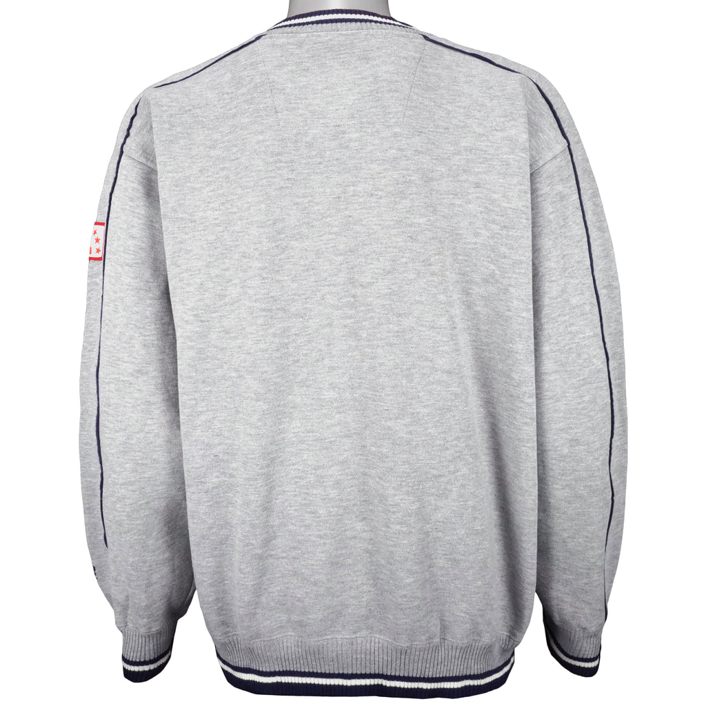 NFL (Lee) - Denver Broncos Spell-Out Sweatshirt 1990s X-Large Vintage Retro Football