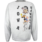 NCAA - University of Iowa Hawkeyes X Looney Tunes Crew Neck Sweatshirt 1990s X-Large Vintage Retro Football College