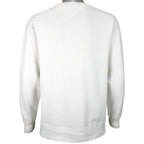 Tommy Hilfiger - White Hilfiger Surf Co. Crew Neck Sweatshirt Medium Vintage Retro