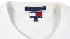 Tommy Hilfiger - White Hilfiger Surf Co. Crew Neck Sweatshirt Medium Vintage Retro