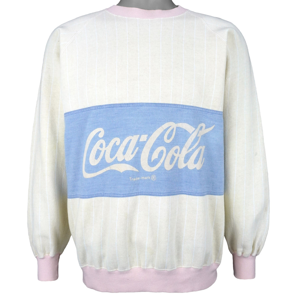 Vintage - Coca-Cola Crew Neck Sweatshirt 1990s Large Vintage Retro