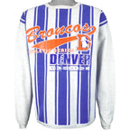 NFL - Denver Broncos Crew Neck Sweatshirt 1990s Large Vintage Retro Football