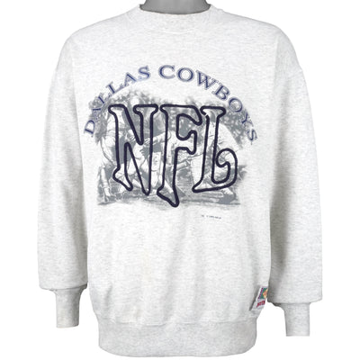 NFL (Nutmeg) - Dallas Cowboys Big Logo Sweatshirt 1993 Large