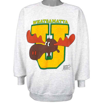 Vintage - Whatsamatta U. Bullwinkle Crew Neck Sweatshirt 1990s X-Large