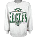NFL (Nutmeg) - Philadelphia Eagles Crew Neck Sweatshirt 1995 Large Vintage Retro Football