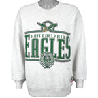 NFL (Nutmeg) - Philadelphia Eagles Crew Neck Sweatshirt 1995 Large Vintage Retro Football