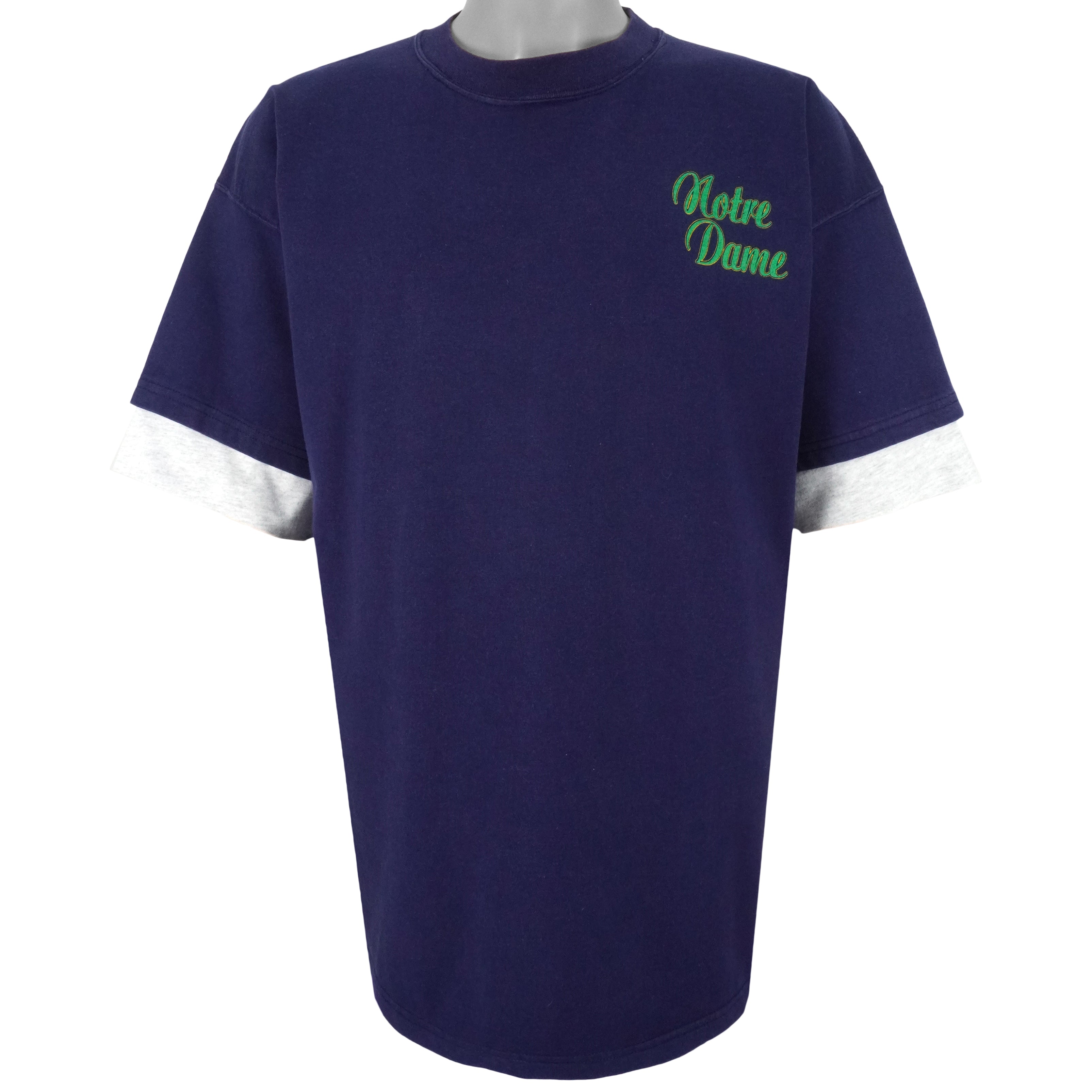 NCAA (20 Sport) - Notre Dame Fighting Irish Spell-Out T-Shirt 1988 X-Large Vintage Retro Football College