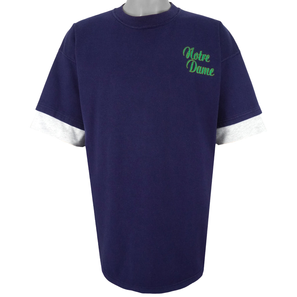 NCAA (20 Sport) - Notre Dame Fighting Irish Spell-Out T-Shirt 1988 X-Large Vintage Retro Football College