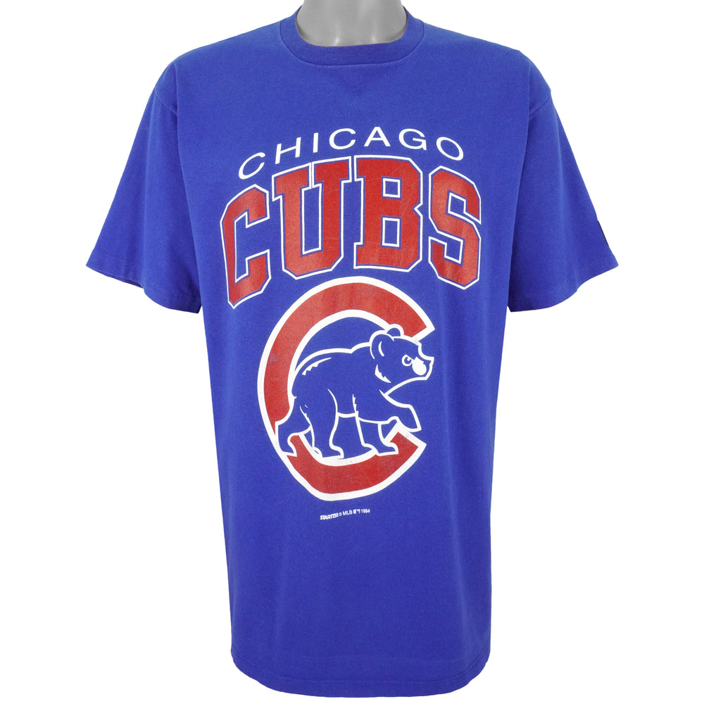 Starter - Chicago Cubs Spell-Out T-Shirt 1994 Large Vintage Retro Baseball
