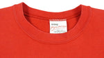 Guess - Red Big Logo Crew Neck Sweatshirt 1990s Medium Vintage Retro
