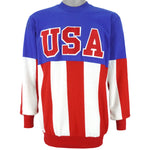 Vintage (Nutmeg Mills) - USA Big Spell-Out Sweatshirt 1990s Large