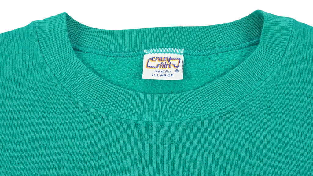 Vintage (Crazy Shirt) - Kliban Cat On Ski Crew Neck Sweatshirt 1990s X-Large Vintage Retro