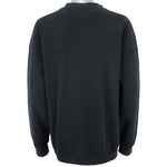Nike - Black Big Logo Crew Neck Sweatshirt 1990s XX-Large Vintage Retro