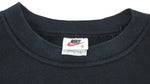 Nike - Black Big Logo Crew Neck Sweatshirt 1990s XX-Large Vintage Retro